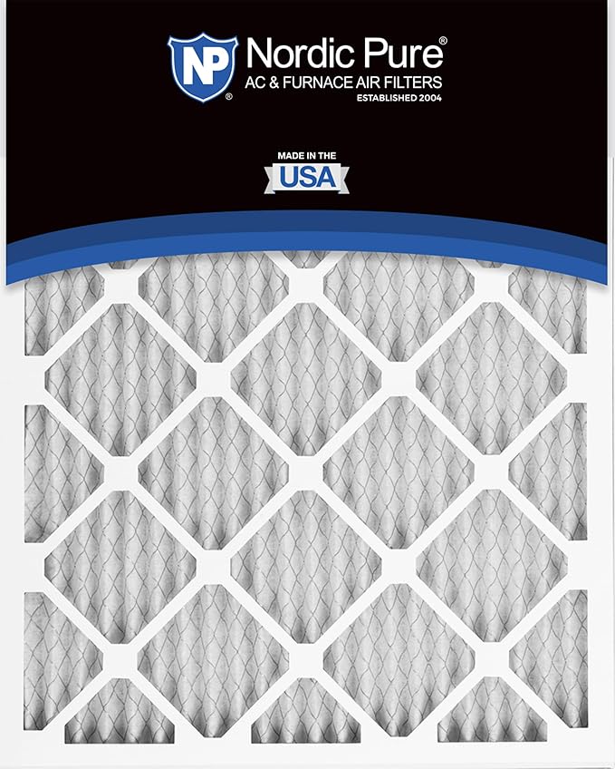 Nordic Pure 16x20x1 (Actual Size: 15 1/2 x 19 1/2 x 3/4) Pleated MERV 13 Air Filters 6 Pack