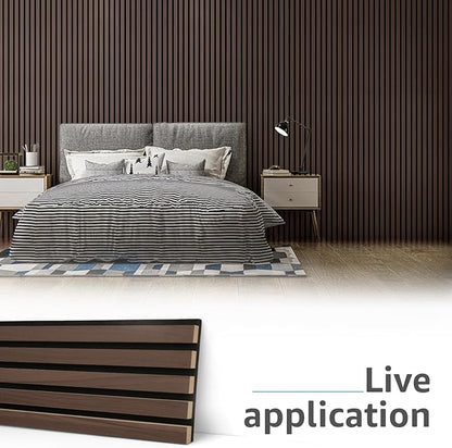 Art3d 4pcs-107 x 8in Slat Acoustic Panel