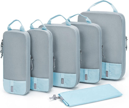BAGSMART 6 Set /4 Set/2 Set Compression Packing Cubes for Travel, Lightweight Luggage Organizer Bags, Durable Space Saver Bags Travel Essentials
