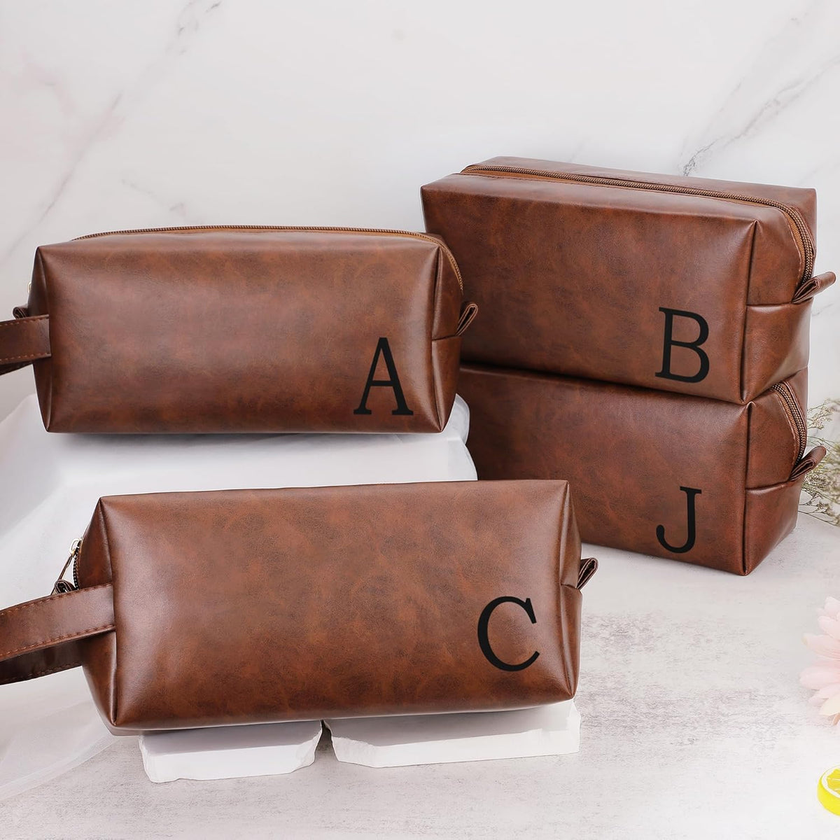 Aaron Mens Gifts for Birthday Anniversary, Husband Dad Grandpa Gifts, Christmas Valentines Fathers Day Ideas Gifts for Husband Dad Brother Grandpa from Wife Daughter Toiletry Bag for Men