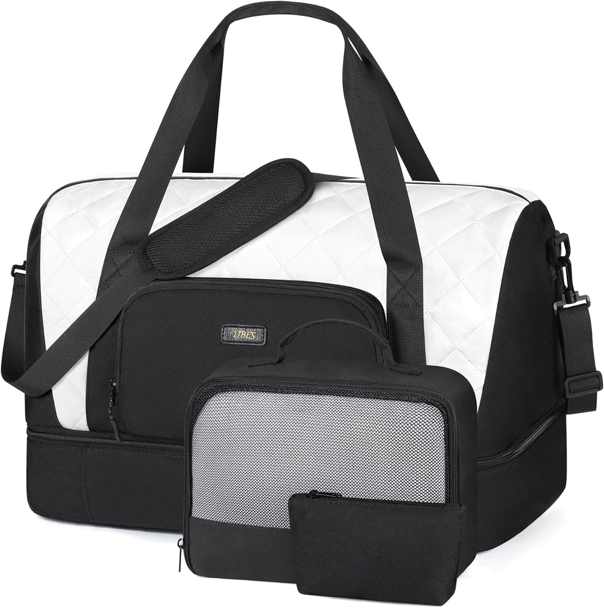 Travel Weekender Bag for Women, Overnight Bag with Shoe Compartment Oversized Travel Duffel Bag Carry On Tote 21"