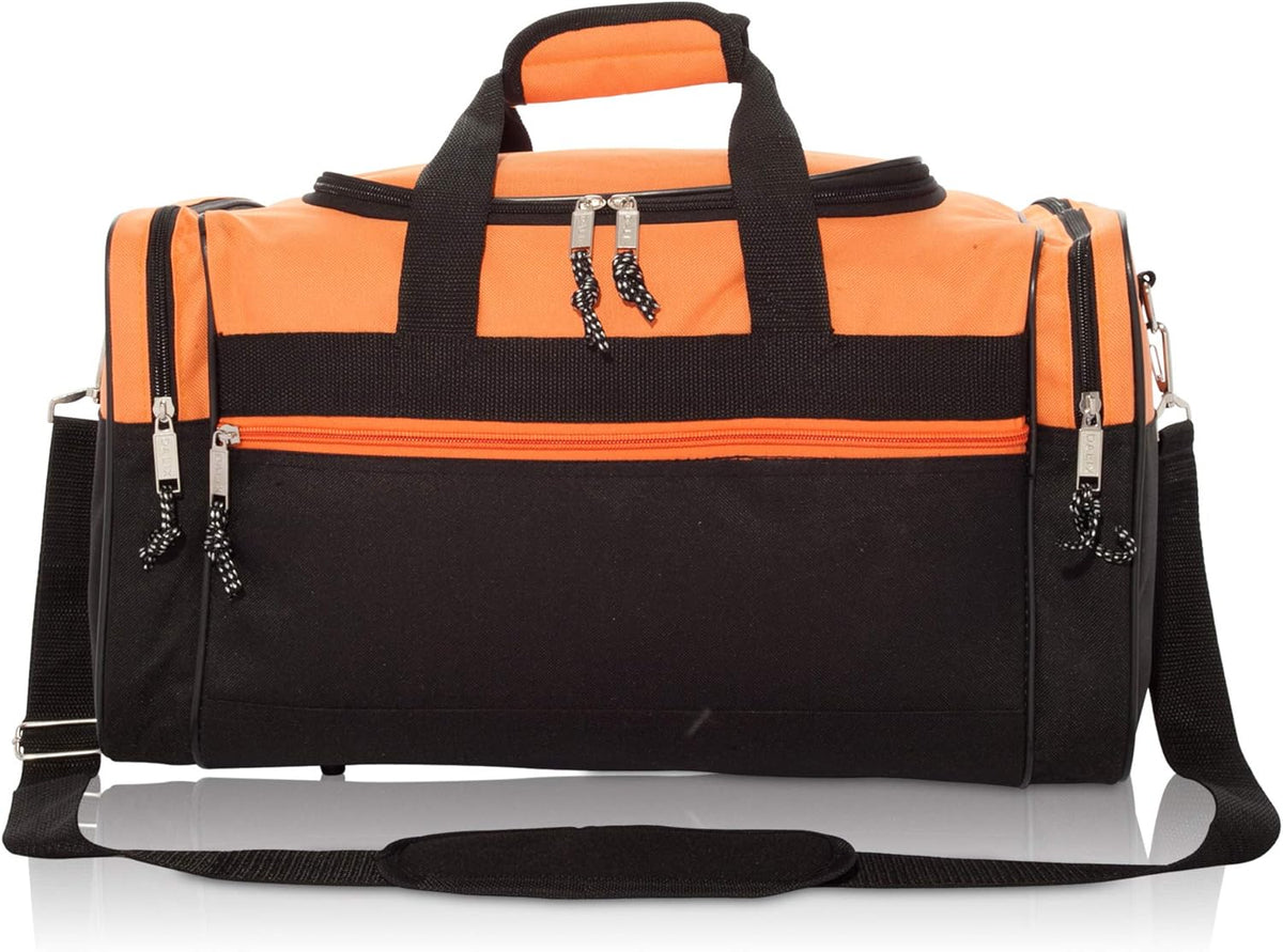 DALIX 17" Blank Duffle Bag Duffel Bag Travel Size Sports Durable Gym Bag