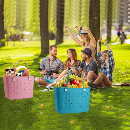 GBB Rubber Large Beach Tote Bag Portable Travel Bag Waterproof Travel Handbags for Beach all Purpose Storage Bags