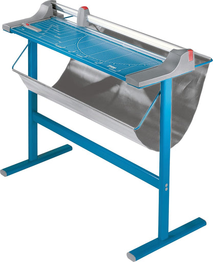 Dahle 446s Premium Rotary Trimmer w/Stand, 36" Cut Length, 25 Sheet Capacity, Self-Sharpening, Automatic Clamp, German Engineered Paper Cutter