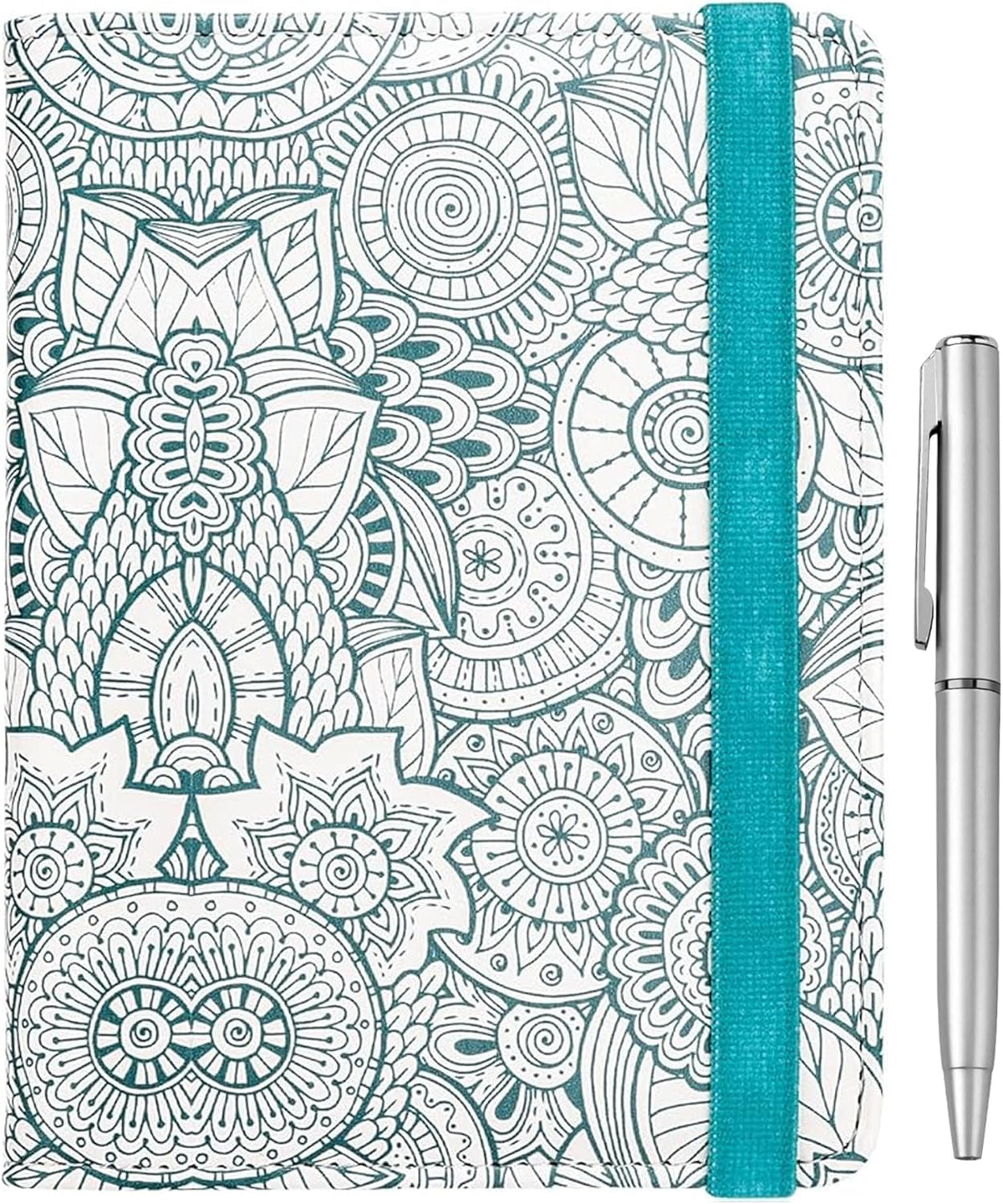 WALNEW Passport Holder for Travel, RFID Passport Cover Wallet for Women Men, PU Leather Passport Book Card Holder Case with Pen, Travelling Essentials for Flying