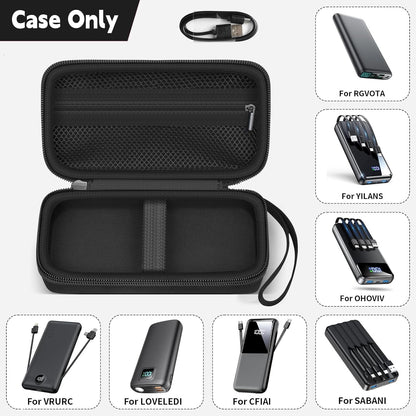 Portable Bank Charger Case for OHOVIV for SABANI for Charmast for VRURC for YILANS for CFIAI for LOVELEDI for RGVOTA for Miday for RONEGN for POIYTL for IAPOS Fast Charging Battery(Black)