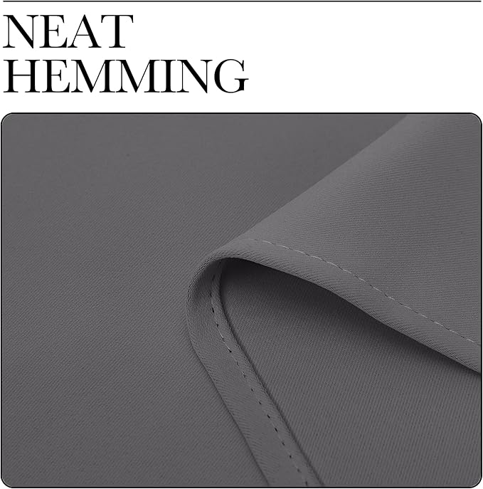 NICETOWN Grey Blackout Curtain Panels for Bedroom, Thermal Insulated Grommet Top Blackout Draperies and Drapes (2 Panels, W29 x L45 inches, Grey)