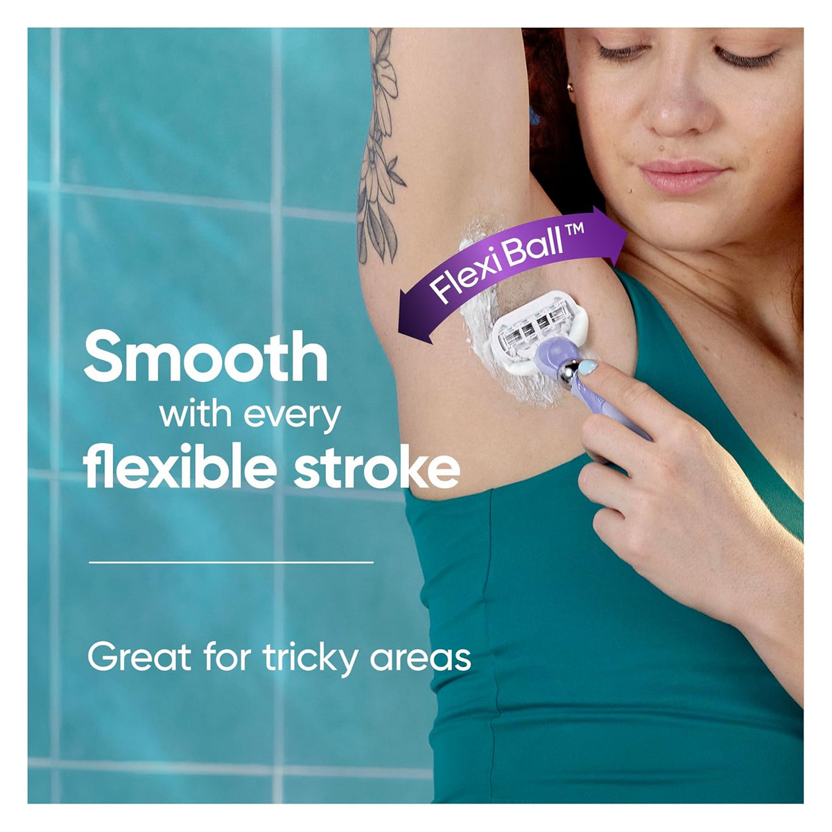 Gillette Venus Deluxe Smooth Swirl Womens Razor Blade Refills, 6 Count, Moisture Ribbon to Protect Against Irritation