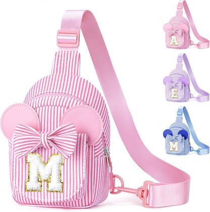 YOOLIFE Girls Sling Bag, Personalized Cute Sling Bags, Gifts for Girls Kids, Friend Granddaughter Birthday Gift for Kids Daughter Sister Niece Girl Gifts| Year Old Girl Birthday Gift (Pink M)