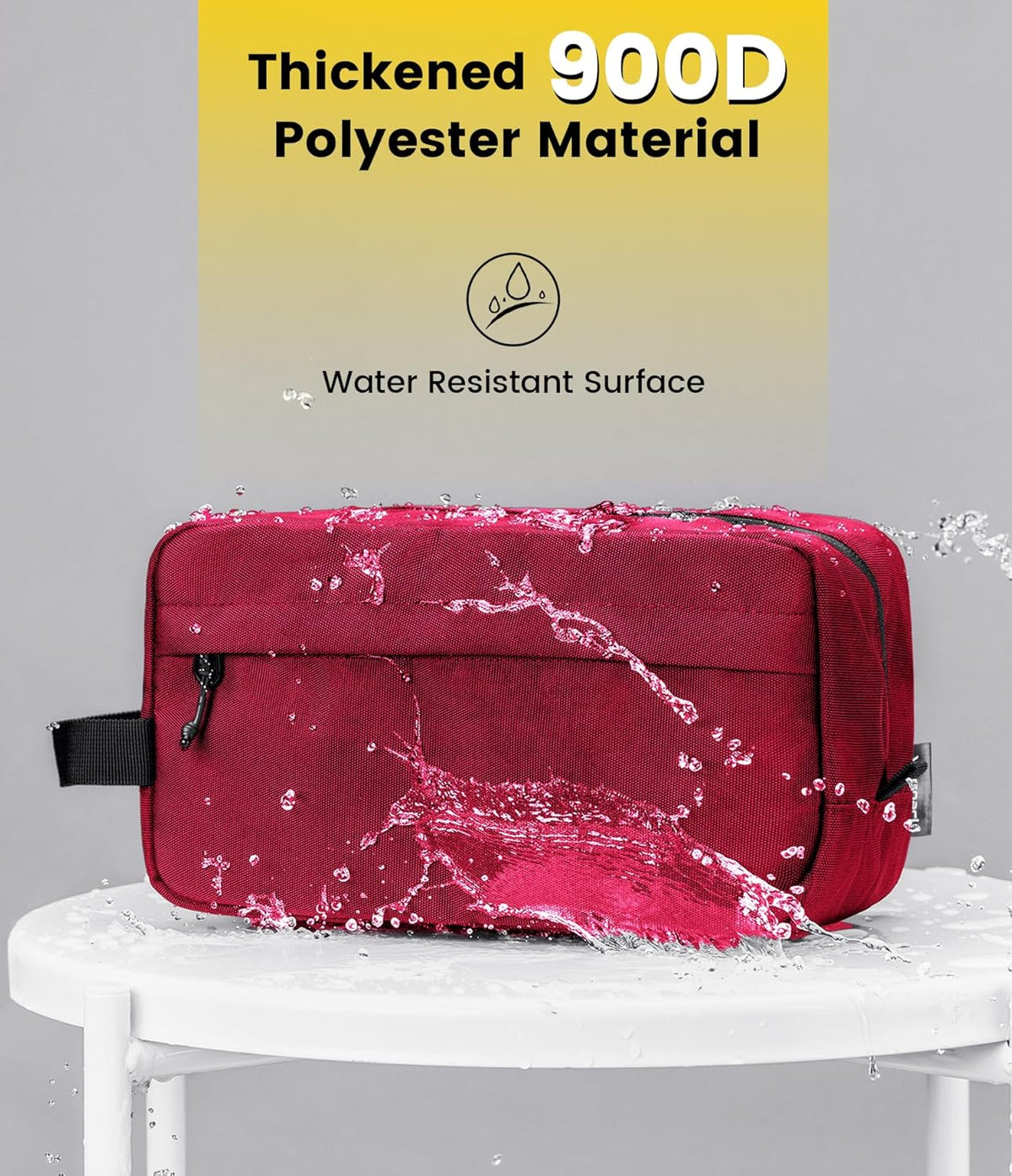 Vorspack Travel Toiletry Bag for Men - Hanging Toiletries Bag Water Resistant Travel Bag for Toiletries Accessories