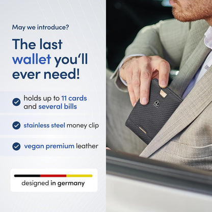 TRAVANDO Mens Wallet with Money Clip AUSTIN RFID Blocking Bifold Credit Card Holder for Men with Gift Box