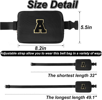 Birthday Gifts for 6 7 8 9 10 11 12 13 14 15 16 Year Old Girls,Belt Bag Fanny Pack Crossbody Bags Purse for Kids,Cute Teen Trendy Stuff Travel Essentials | Black,Black A
