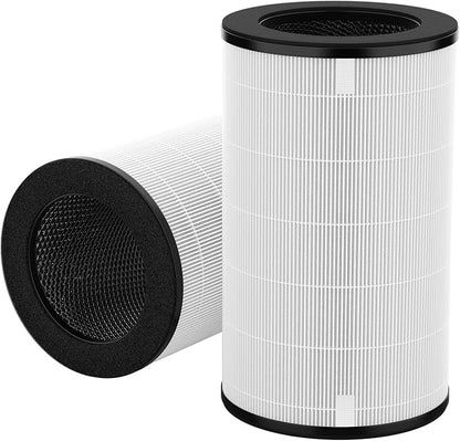 AP-PET35 AP-T30 Replacement Filter Compatible with HoMedics TotalClean Air Purifier Models 5-in-1 AP-T30FL AP-T30WT AP-PET35FL AP-PET35-WT, 360° Filtration 5 Layers 3 in 1 HEPA Filter
