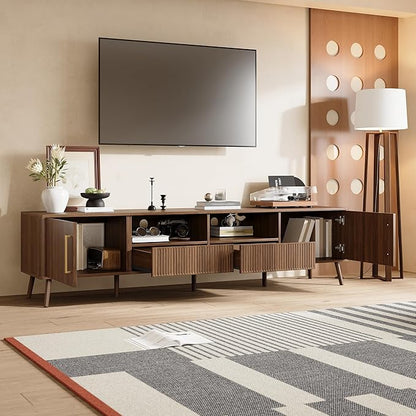 Merax Mid Century 78" TV Stand, Modern Entertainment Center