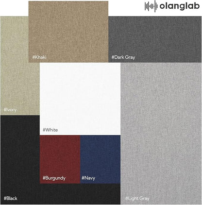 Olanglab Acoustic Panels 2 Pack, Fabric Wrapped Sound Proof Foam Panels
