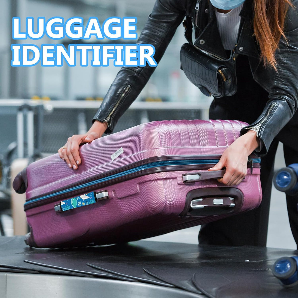 Luggage Handle Wraps 3Pcs – Neoprene Bag Handle Wrap for Bogg, Luggage Identifiers for Suitcases Easy Identification, Stylish & Comfy Suitcase Handle Replacement Travel Accessories for Airport Y08