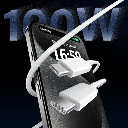 Type C Charger, 2 Pack 45W USB C Wall Charger Super Fast Charging Block & 6.6ft Phone Cable Cord,White