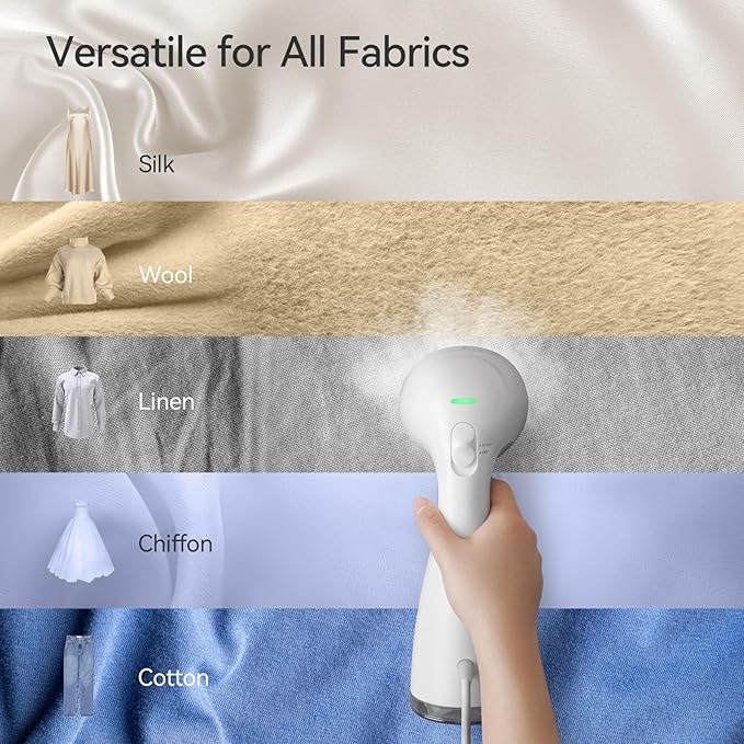 HiLIFE Upgraded Steamer for Clothes, Handheld Portable Design, 1100W Powerful