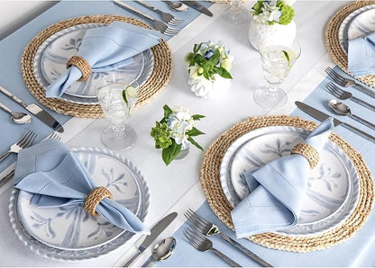 Solino Home Linen White Table Runner 72 Inches Long - 100% Pure Linen Hemstitch Table Runner 14 x 72 Inch for Dresser, Dining, Holiday, Christmas, New Year - Classic Hemstitch
