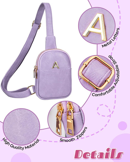 Gifts for 8 9 10 11 12 13 14 15 16 Year Old Girls, Personalized Sling Bag with Adjustable Strap, Lightweight Mini Crossbody Bag, Tween Girls Trendy Stuff, Gifts for Teen Girls