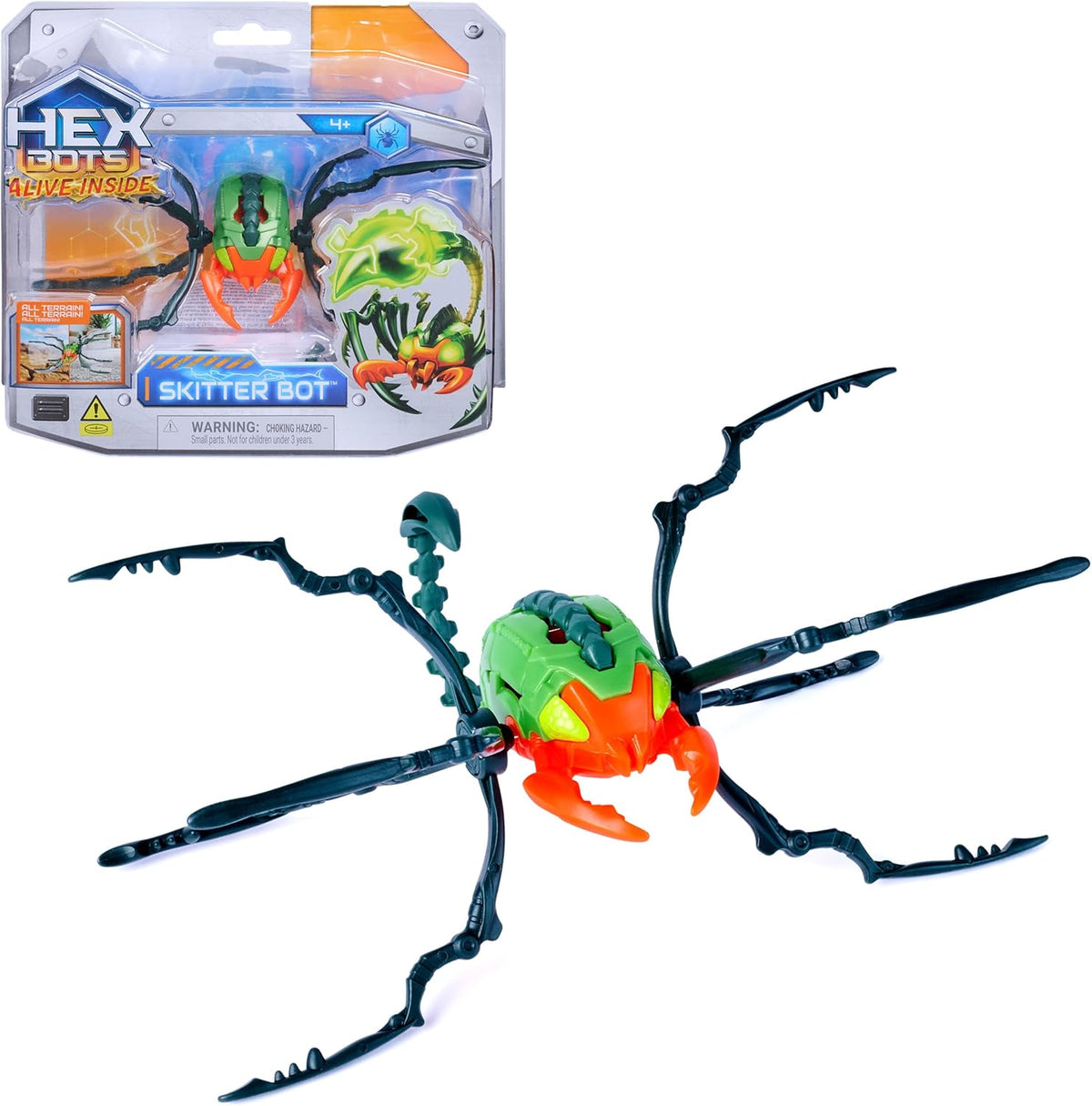 Official HEX BOTS Wall Crawler Gecko with rechargeable remote control and realistic gecko design for kids