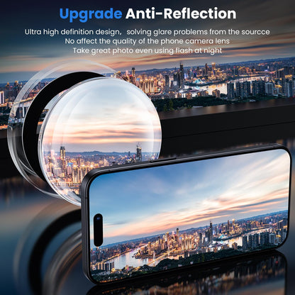 WSKEN for iPhone 16 Pro/iPhone 16 Pro Max Camera Lens Protector - [Original Shooting Model] Shatterproof Ultra HD Tempered Metal Glass Camera Screen Protector Cover Film Accessories