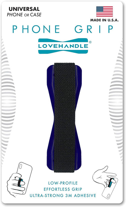 LOVEHANDLE Phone Grip - Universal Phone Strap and Phone Grips for Back of Phone - Convenient Cell Phone Holder for Hand That Fits Most Smartphones and Mini Tablets - Made in The USA