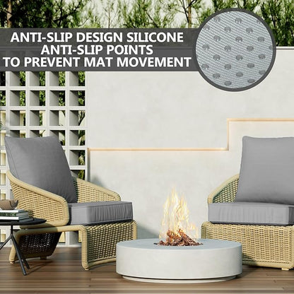 24" x 24" x 6" Outdoor Deep Seat Cushions Set - Waterproof & Fade Resistant Patio Furniture Replacement Cushions, Non-Slip Outdoor Cushions Fit Loveseats, Couches, Chairs, and Sofas.