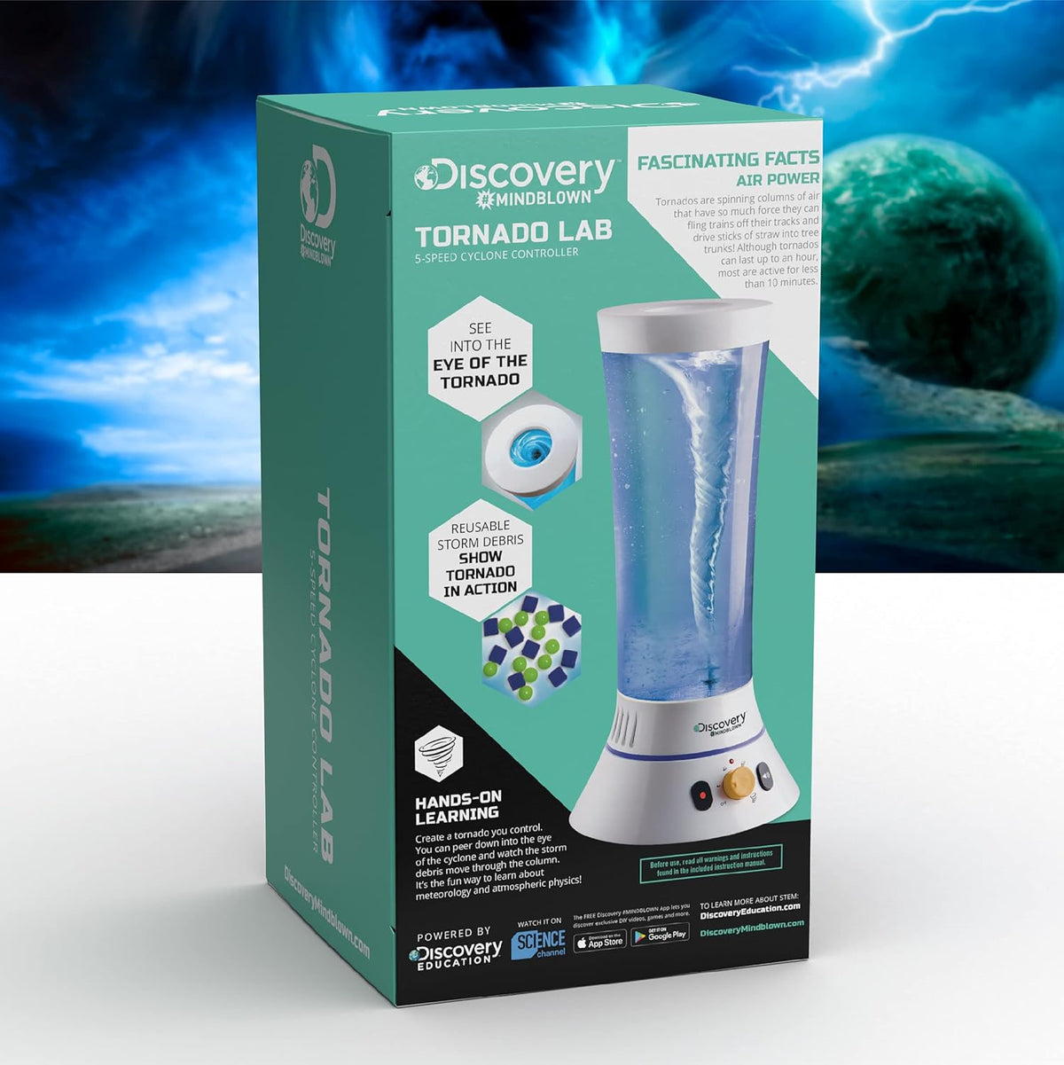 Discovery Tornado Lab 5-Speed Cyclone Controller Educational STEM Kit for Kids Ages 6+