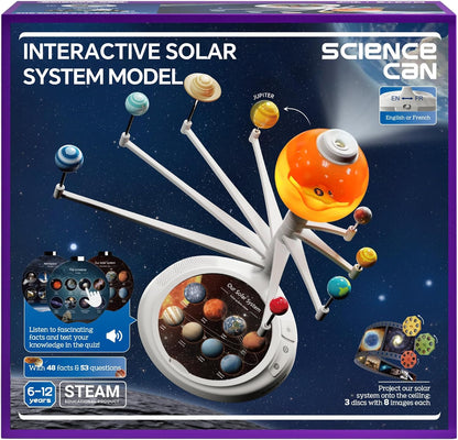Science Can Talking Astronomy Solar System Model Kit for Kids, 8 Planets STEM Space Toys, Ages 3-5