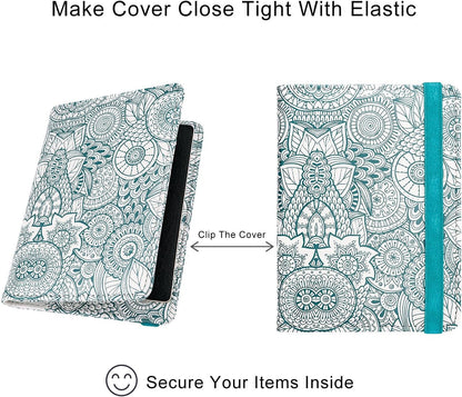 WALNEW Passport Holder for Travel, RFID Passport Cover Wallet for Women Men, PU Leather Passport Book Card Holder Case with Pen, Travelling Essentials for Flying