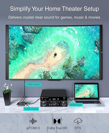 Kinivo HDMI Switch with Audio Extractor 360BNT
