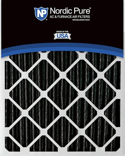 Nordic Pure 20x30x1 (Actual Size: 19 5/8 x 29 5/8 x 3/4) Furnace Air Filters MERV 8 Pleated Plus Carbon 6 Pack