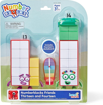 Numberblocks Friends Thirteen and Fourteen Figures Math Learning Toy for Kids 3-5