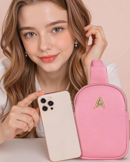 Gifts for 6 7 8 9 10 11 12 13 14 15 16 Years Old Girls, Initial Cell Phone Purse, Birthday Gifts, Small Cross Body Bag for Woman Teen Girls, Travel Crossbody Bags, Lightweight Daily Essentials