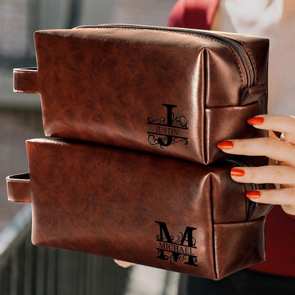 Aaron Mens Gifts for Birthday Anniversary, Husband Dad Grandpa Gifts, Christmas Valentines Fathers Day Ideas Gifts for Husband Dad Brother Grandpa from Wife Daughter Toiletry Bag for Men