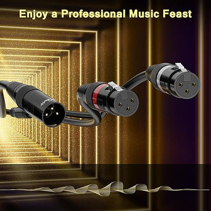 Mygatti XLR Splitter Y-XLR Cable 100 FT, Bi-Directional Balanced Microphone