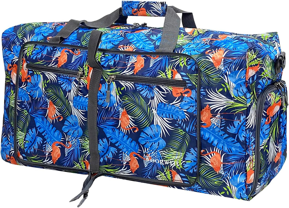 Woogwin Travel Duffel Bag Large Foldable Waterproof Overnight Bag for Beach Swim Bags Pool Sports Gym