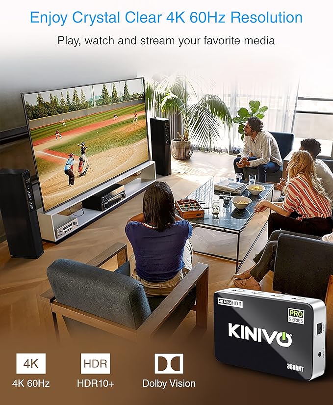 Kinivo HDMI Switch with Audio Extractor 360BNT