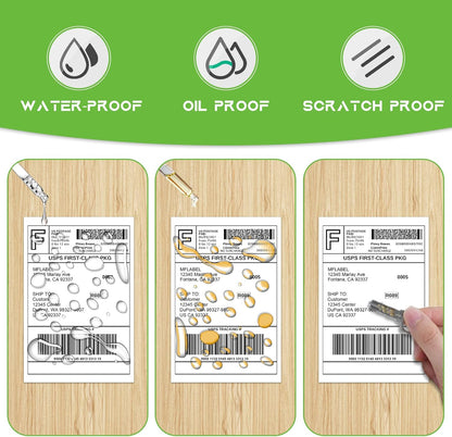 MFLABEL® 10 Rolls of 450 Labels 4x6 Direct Thermal Shipping Labels for Zebra 2844 ZP-450 ZP-500 ZP-505