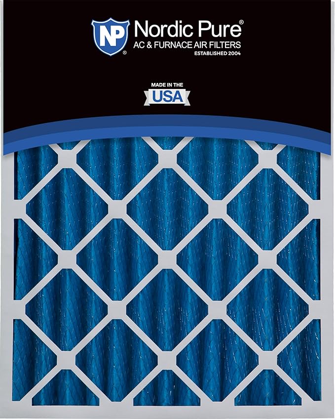 Nordic Pure 16x24x4 (Actual Size: 15 3/8 x 23 3/8 x 3 5/8) Pleated MERV 7 Air Filters 6 Pack