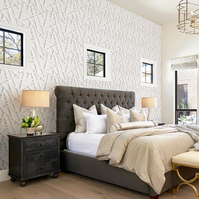 LEVOWAY 33 Pack 3D Wall Panels for Interior Wall Decor, Wall Covering Panles