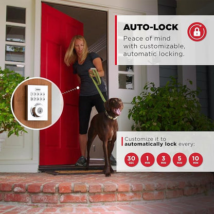 Kwikset HomeConnect 620 Z-Wave Long Range Enabled Keypad Smart Lock Convenient Keyless Entry, Customizable User Codes, Ring Alarm Compatible, Hub Required, Sold Separately Polished Chrome Contemporary