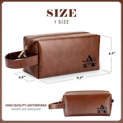 Aaron Mens Gifts for Birthday Anniversary, Husband Dad Grandpa Gifts, Christmas Valentines Fathers Day Ideas Gifts for Husband Dad Brother Grandpa from Wife Daughter Toiletry Bag for Men