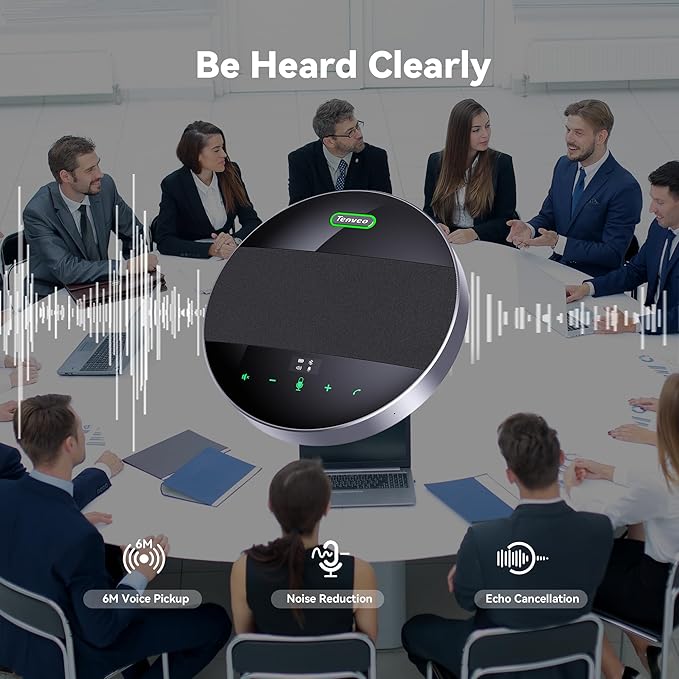 Tenveo All-in-One Conference System 3X Optical Zoom PTZ Camera and MagiCall