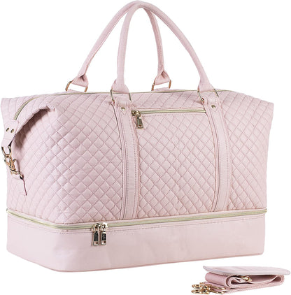 Weekender Overnight Bag Carry On Bag Travel Bag with Shoe Pouch