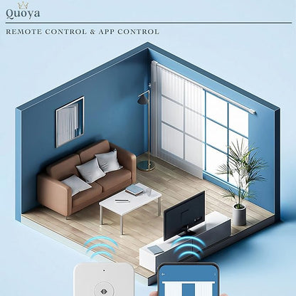 Quoya Smart Electric Curtain Track AT5810【Up to 3m
