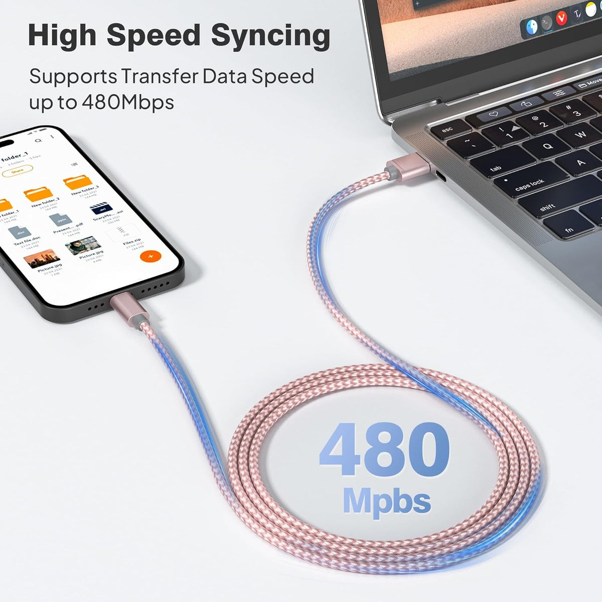 Elebase USB Type C Charging Cable 1.5/3.3/6.6FT 3 Pack,USBC Car Charger Cord for iPhone 16 15 Plus Pro Max 2,Airpods 4,Samsung Galaxy S24 S23 Plus Ultra Note 10 20 S10 S10E,Tab A7,A54 A53 A52,Z Flip