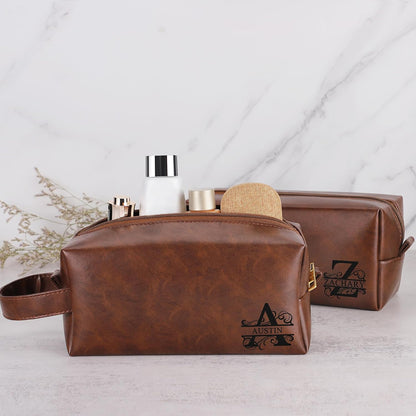 Aaron Mens Gifts for Birthday Anniversary, Husband Dad Grandpa Gifts, Christmas Valentines Fathers Day Ideas Gifts for Husband Dad Brother Grandpa from Wife Daughter Toiletry Bag for Men