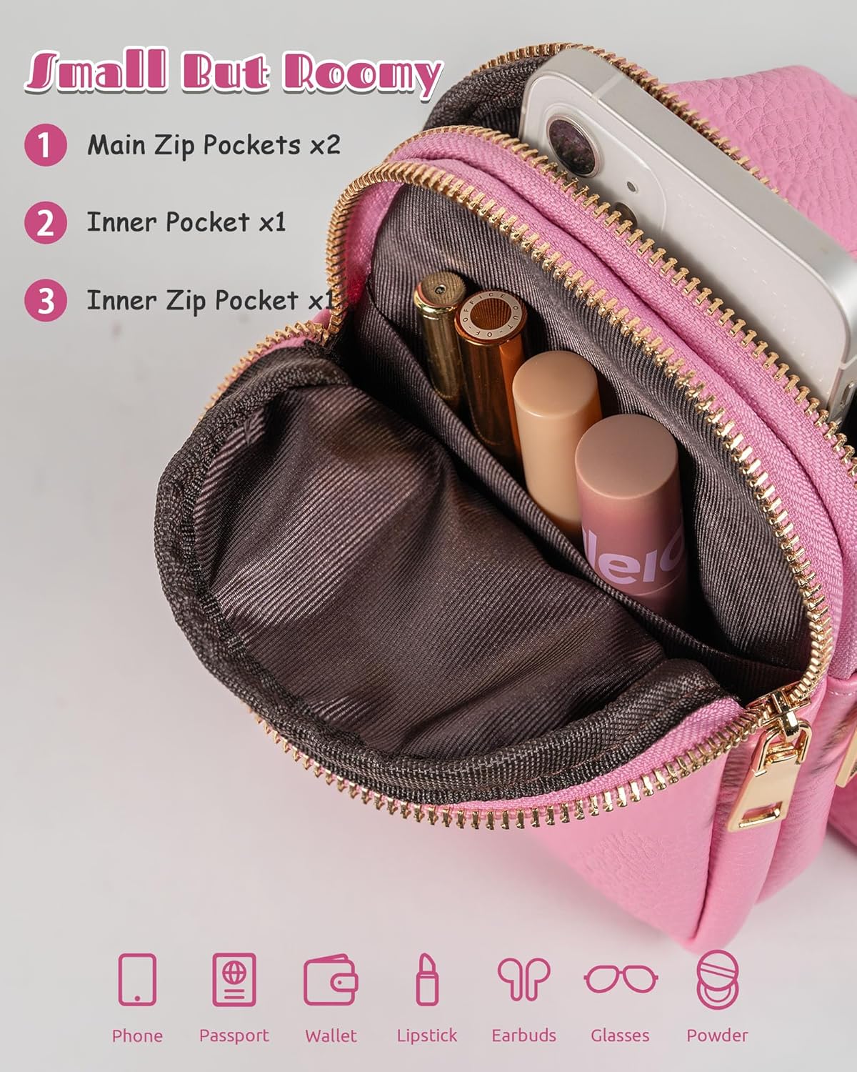 Gifts for 6 7 8 9 10 11 12 13 14 15 16 Years Old Girls, Initial Cell Phone Purse, Birthday Gifts, Small Cross Body Bag for Woman Teen Girls, Travel Crossbody Bags, Lightweight Daily Essentials